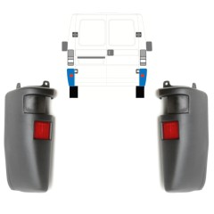 Angolo paraurti posteriore per Citroen Jumper 1994-2002 / Sinistra+Destra 15313