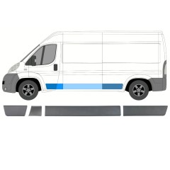 Set di modanature laterali per Peugeot Boxer 2006-2018 / Sinistra / 13864