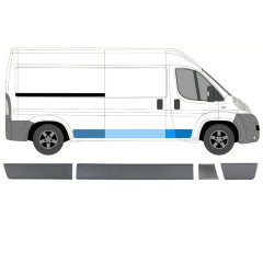 Set di modanature laterali per Citroen Jumper 2006-2018 / Destra / 13863