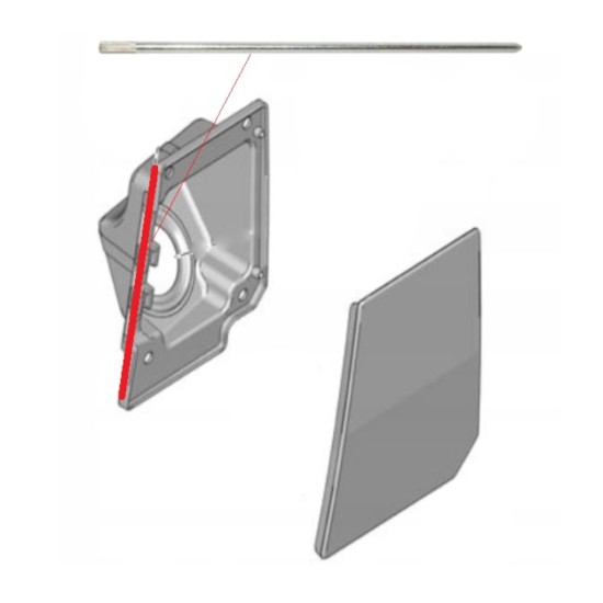 Perno cerniera sportellino carburante per Fiat Ducato 2006-2014 15137