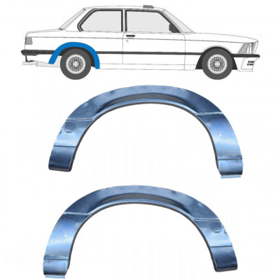 Pannello di riparazione parafango posteriore per BMW 3 E21 1975-1984 / Sinistra+Destra / Set 6411