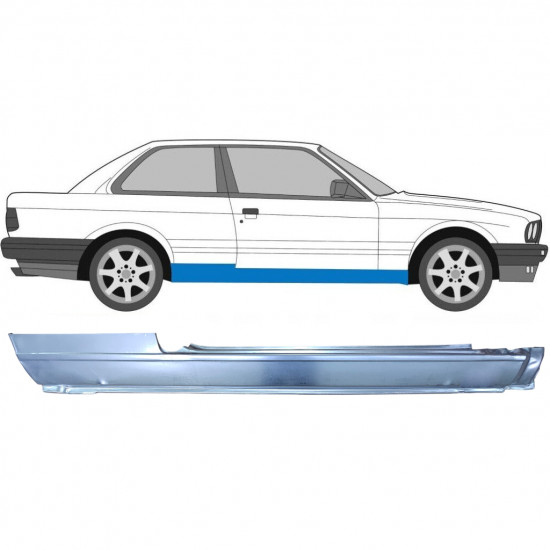 BMW 3 E30 1982-1994 2 PORTA COMPLETO PANNELLO DI RIPARAZIONE DELLA SOGLIA / DESTRA