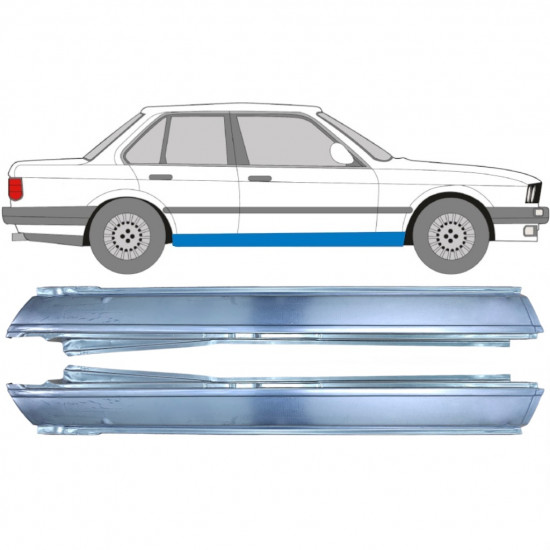 BMW 3 E30 1982-1994 4 PORTA COMPLETO PANNELLO DI RIPARAZIONE DELLA SOGLIA / SET