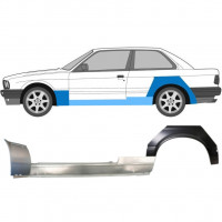 Pannello di riparazione sottoporta + parafango anteriore + posteriore per BMW 3 E30 1982-1987 / Sinistra 11509