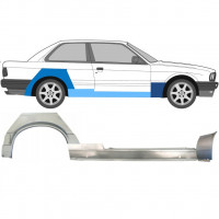 Pannello di riparazione sottoporta + parafango anteriore + posteriore per BMW 3 E30 1987-1994 / Destra 11511