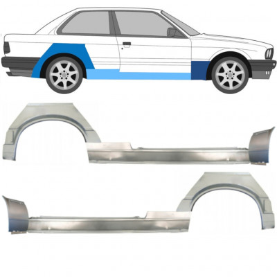 Pannello di riparazione sottoporta + parafango anteriore + posteriore per BMW 3 E30 1987-1994 11513