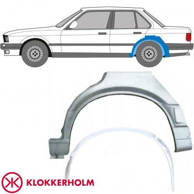 Pannello di riparazione interno ed esterno parafango posteriore per BMW 3 E30 1987-1994 / Sinistra / Set 10861