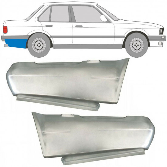 BMW 3 E30 1982-1987 2/4 PORTA PANNELLO DI RIPARAZIONE DELL\'ALA POSTERIORE / COPPIA