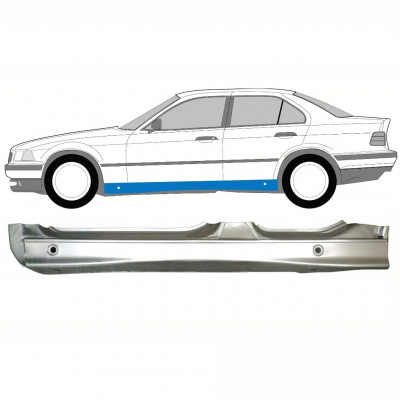BMW 3 E36 1990-2000 COMPLETO PANNELLO DI RIPARAZIONE DELLA SOGLIA 1MM ACCIAIO / SINISTRA