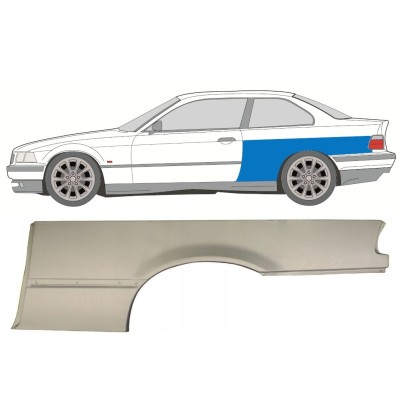 Pannello di riparazione parafango posteriore per BMW 3 E36 1990-2000 / Sinistra / COUPE 16384