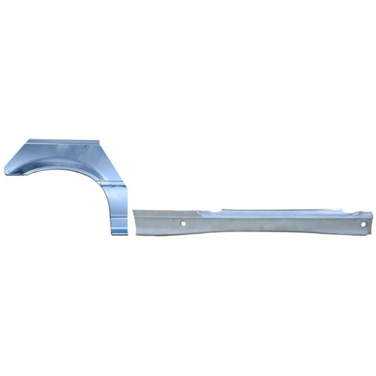 Lamiera di riparazione completo sottoporta e parafango posteriore per BMW 3 E36 1990-2000 / Destra / COUPE / Set 17023