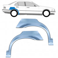 Pannello di riparazione parafango posteriore per BMW 3 E36 1990-2000  / Sinistra+Destra / SEDAN / Set 6393