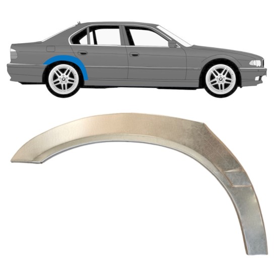 Pannello di riparazione parafango posteriore per BMW 7 E38 1994-2001 / Destra 14830 Pannello di riparazione parafango posteriore per BMW 7 E38 1994-2001 / Destra 14830