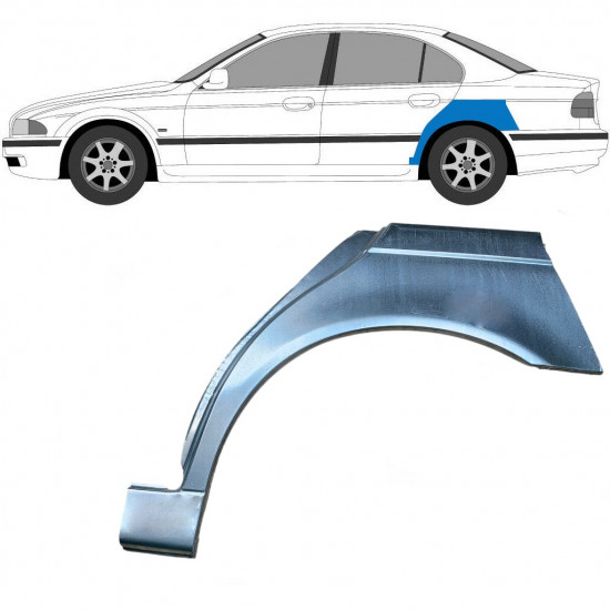 Pannello di riparazione parafango posteriore per BMW 5 E39 1996-2004 / Sinistra 6407