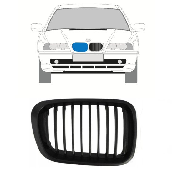Griglia per BMW 3 E46 1998-2006 / Destra 16301
