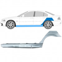 Pannello di riparazione sottoporta e parafango posteriore per BMW E46 3 1998-2005 / Sinistra / Set 11259