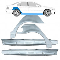 Pannello di riparazione sottoporta e parafango posteriore per BMW E46 3 1998-2005 / Set 11260
