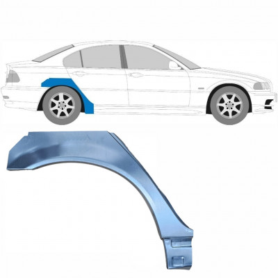 Pannello di riparazione piccolo parafango posteriore per BMW E46 3 1998-2005 / Destra 6202