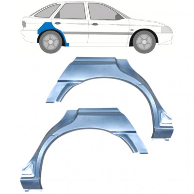 Pannello di riparazione parafango posteriore per Ford Escort 1995-2000 / Sinistra+Destra / Set 9776