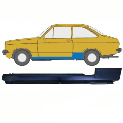 Pannello di riparazione sottoporta lamiera per Ford Escort 1974-1980 / Sinistra 10728