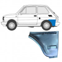 Pannello di riparazione sezione inferiore parafango posteriore per Fiat 126p 1985-1994 / Sinistra 7582