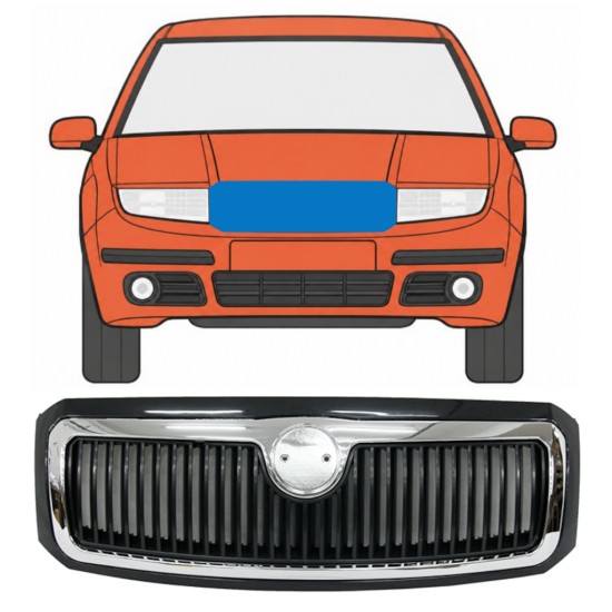 Griglia per Skoda Fabia I 2004-2007 7522