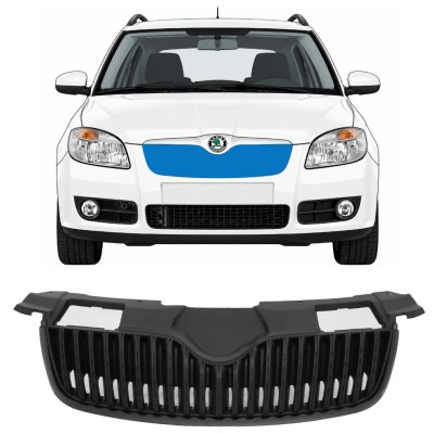 Griglia nera per Skoda Fabia II 2007-2010 7524