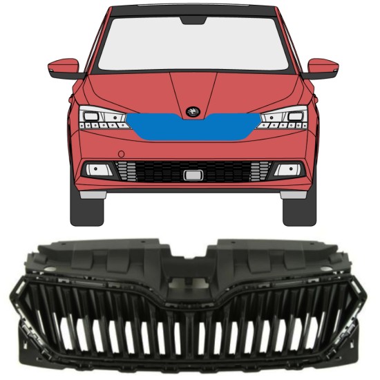 Griglia per Skoda Fabia 2018-2021 16214