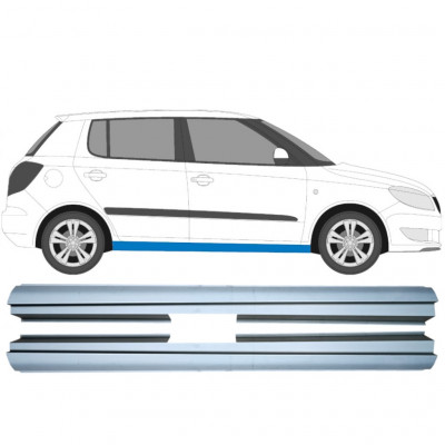 Pannello di riparazione sottoporta lamiera per Skoda Fabia 2007-2015 / Sinistra+Destra / Set 10615