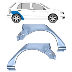 Pannello di riparazione parafango posteriore per Skoda Fabia I 1999-2007 / Sinistra+Destra / Set 10444