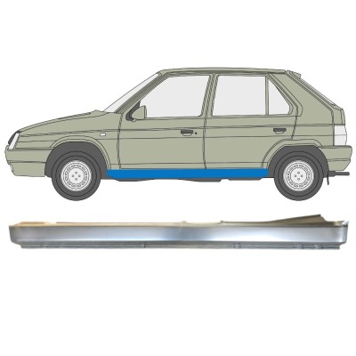 Sottoporta Lamiera Completo per Skoda Favorit 1989-1995 / Sinistra 14880