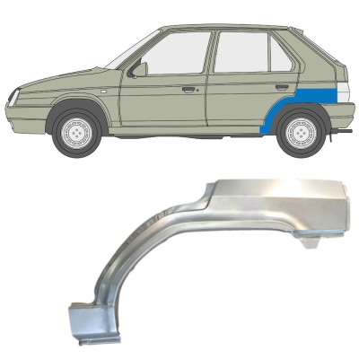 Pannello di riparazione parafango posteriore per Skoda Favorit 1989-1995 / Sinistra 14883