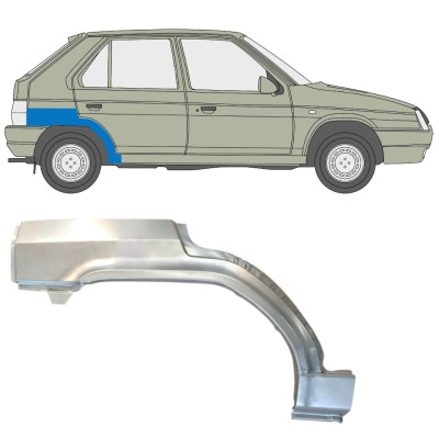 Pannello di riparazione parafango posteriore per Skoda Favorit 1989-1995 / Destra 14882