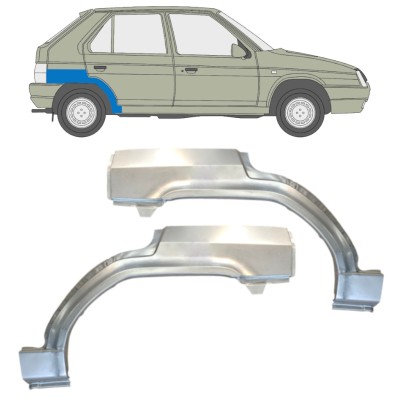 Pannello di riparazione parafango posteriore per Skoda Favorit 1989-1995 / Sinistra+Destra / Set 14884