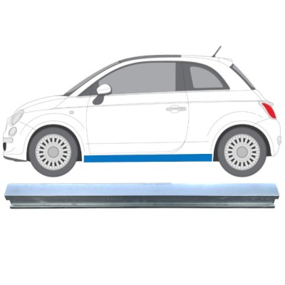 Pannello di riparazione sottoporta inferiore per Fiat 500 2007-2018 / Sinistra 16069