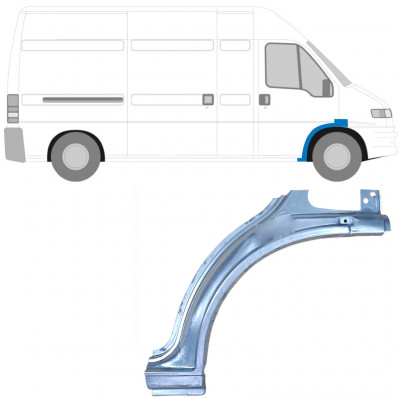 FIAT DUCATO BOXER RELAY 1994-2006 PANNELLO DI RIPARAZIONE DEL PASSARUOTA ANTERIORE / DESTRA