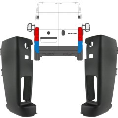 Angolo paraurti posteriore per Peugeot Boxer 2006-2018 / Sinistra / Sinistra+Destra / Set 14084