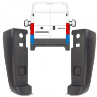 Angolo paraurti posteriore per Fiat Ducato 2006-2018 / Set 9937