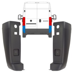 Angolo paraurti posteriore per Peugeot Boxer 2006-2018 / Set 14086