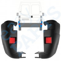 Angolo paraurti posteriore per Fiat Ducato 2002-2006 / Sinistra+Destra / Set 9816