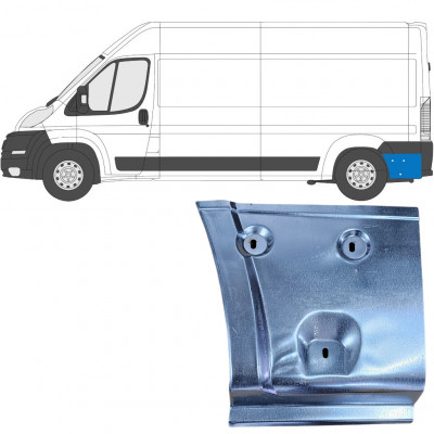 Pannello di riparazione parafango posteriore per Fiat Ducato 2006- / Sinistra 6993