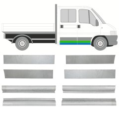 Pannello di riparazione sottoporta e porta per Peugeot Boxer 1994-2006 / Sinistra+Destra / Set 14484