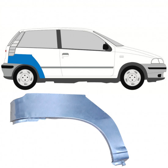 FIAT PUNTO 1 1993-1999 3 PORTA PASSARUOTA POSTERIORE / DESTRA