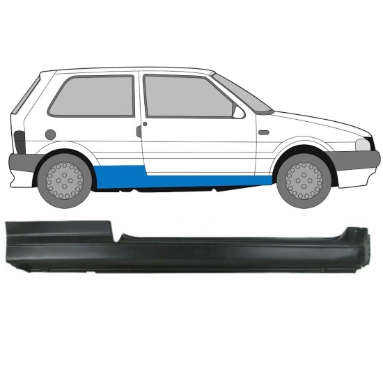 Sottoporta Lamiera Completo per Fiat Uno 1983-2002 / Destra 16011