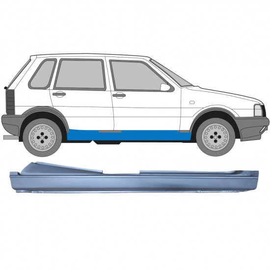 FIAT UNO 1983-2002 PANNELLO DI RIPARAZIONE DELLA SOGLIA / DESTRA