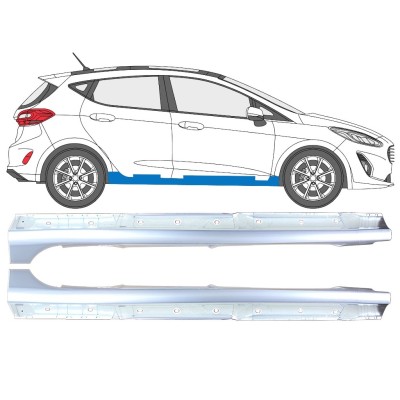 Sottoporta Lamiera Completo per Ford Fiesta 2017-2023 / Sinistra+Destra / Set 16268