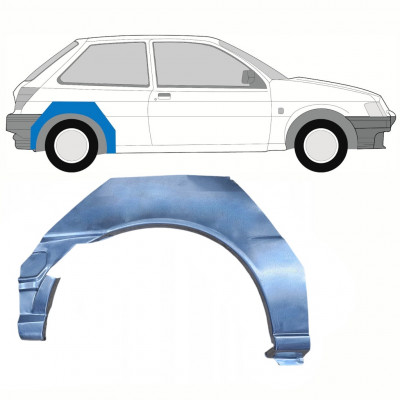 Pannello di riparazione parafango posteriore per Ford Fiesta 1989-1995 / Destra 8745