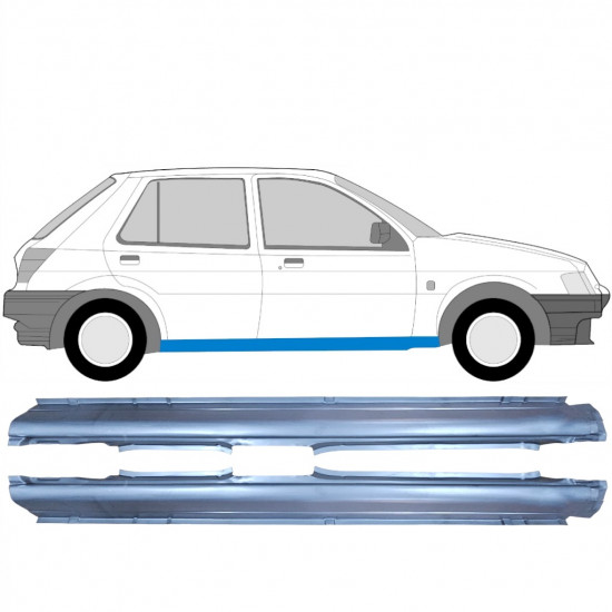 Sottoporta Lamiera Completo per Ford Fiesta 1989-1995 / Sinistra+Destra / Set 10499