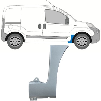 Pannello di riparazione parafango anteriore per Fiat Fiorino 2007- / Destra 16939