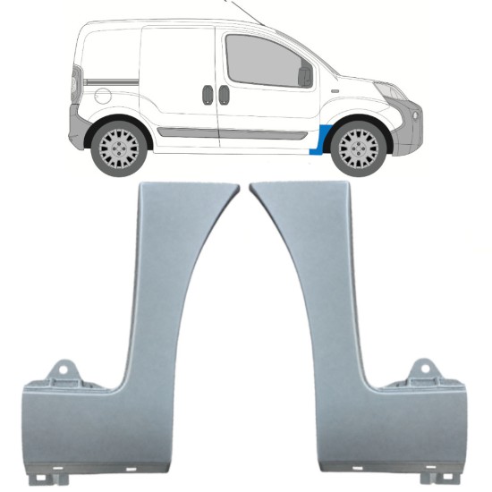 Pannello di riparazione parafango anteriore per Peugeot Bipper 2007-2017 / Sinistra+Destra 16946
